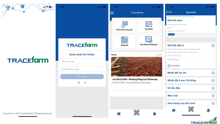 Công cụ quản lý cơ sở sản xuất nông nghiệp TraceFarm