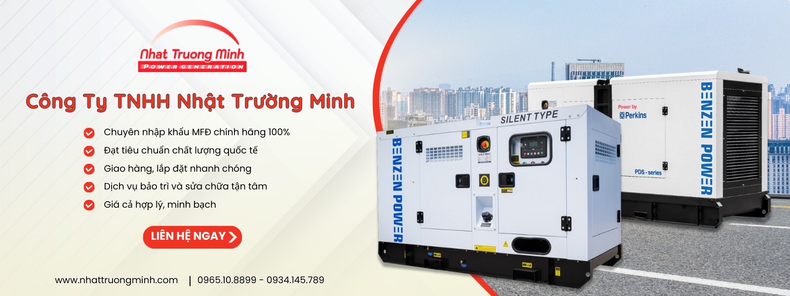 Nhật Trường Minh – Đơn vị phân phối máy phát điện uy tín